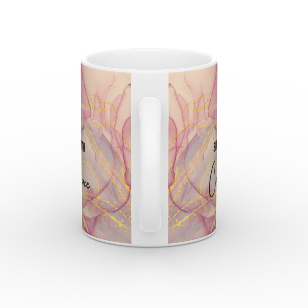White Glossy Mug Radiant Confidence