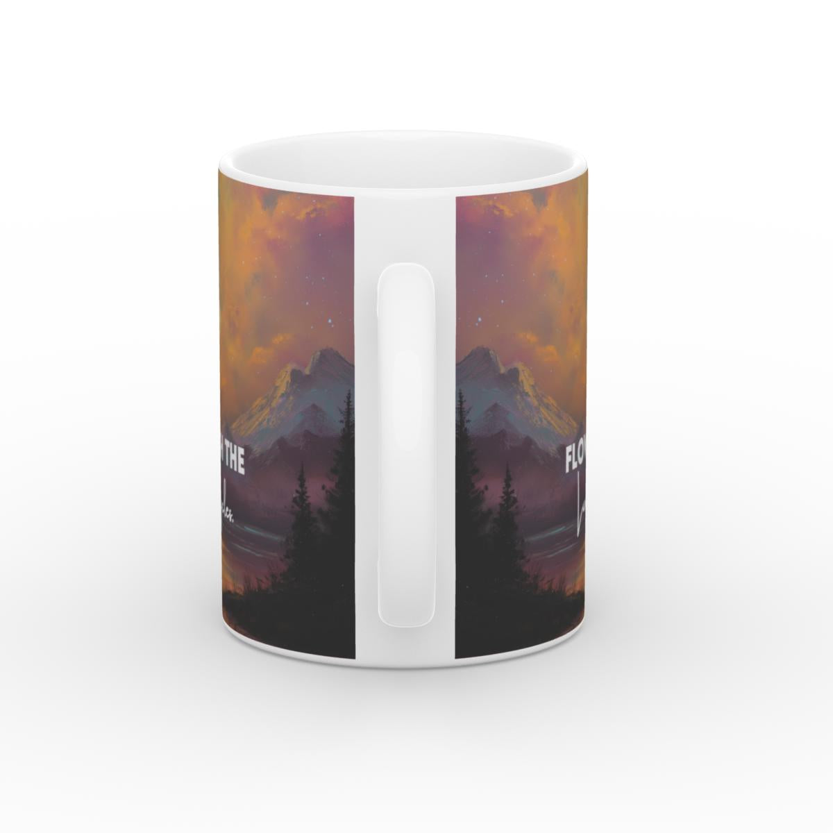 White Glossy Mug Lunar Flow