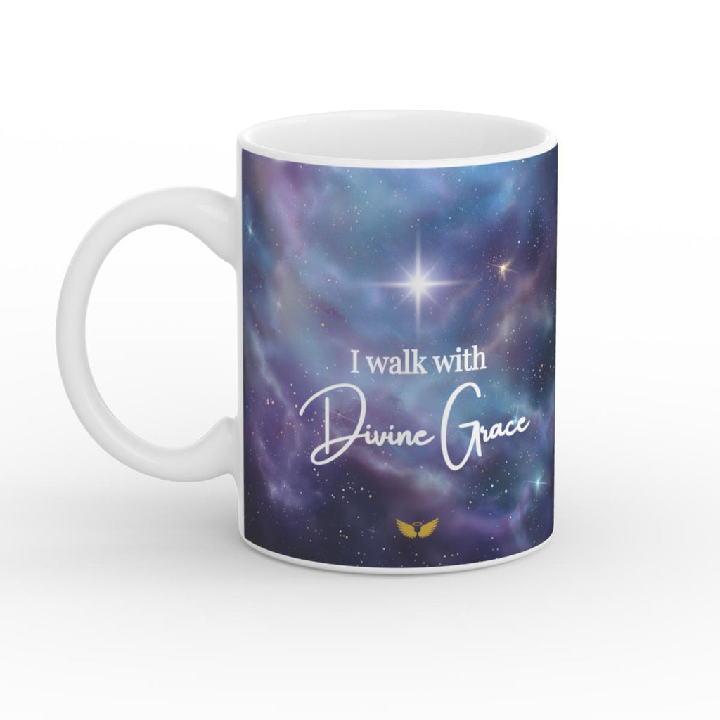 White Glossy Mug Divine Grace