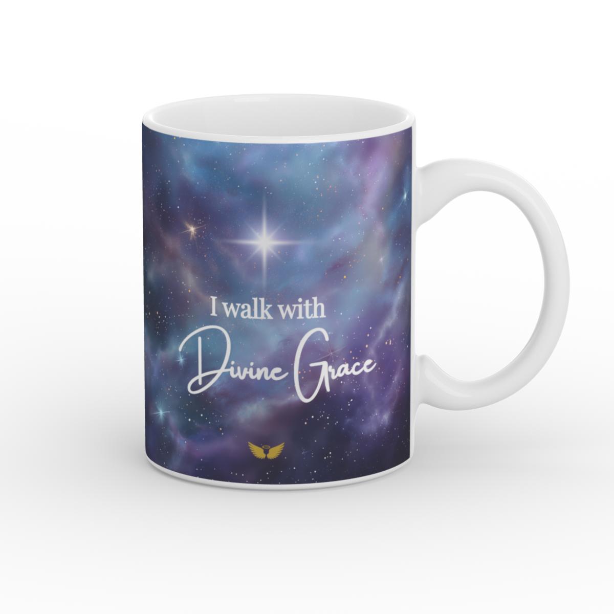 White Glossy Mug Divine Grace