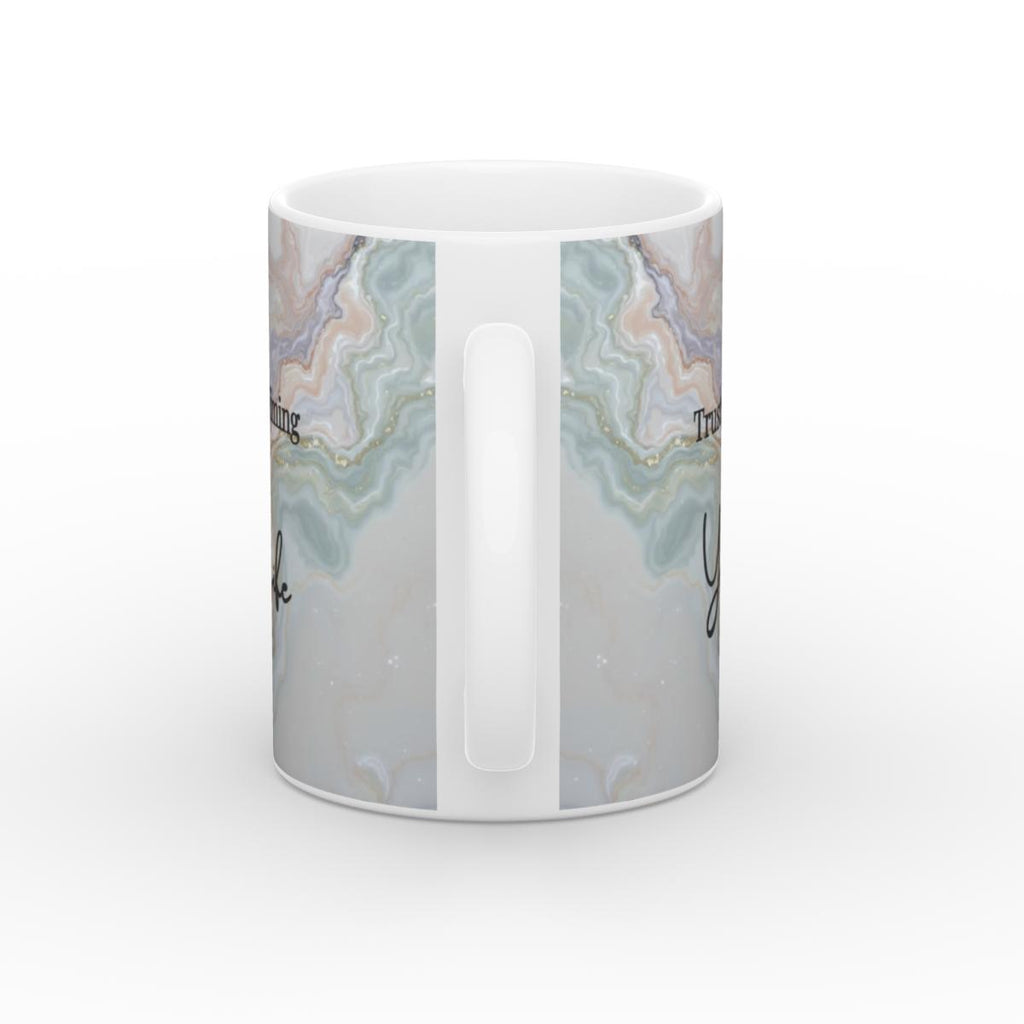 White Glossy Mug Divine Timing