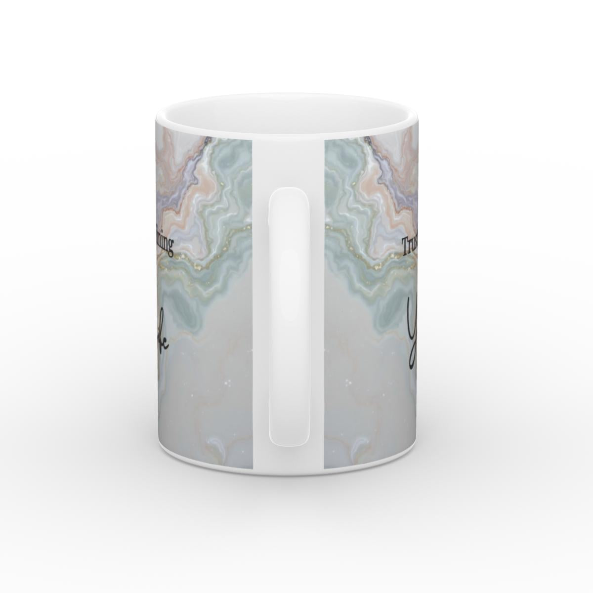 White Glossy Mug Divine Timing