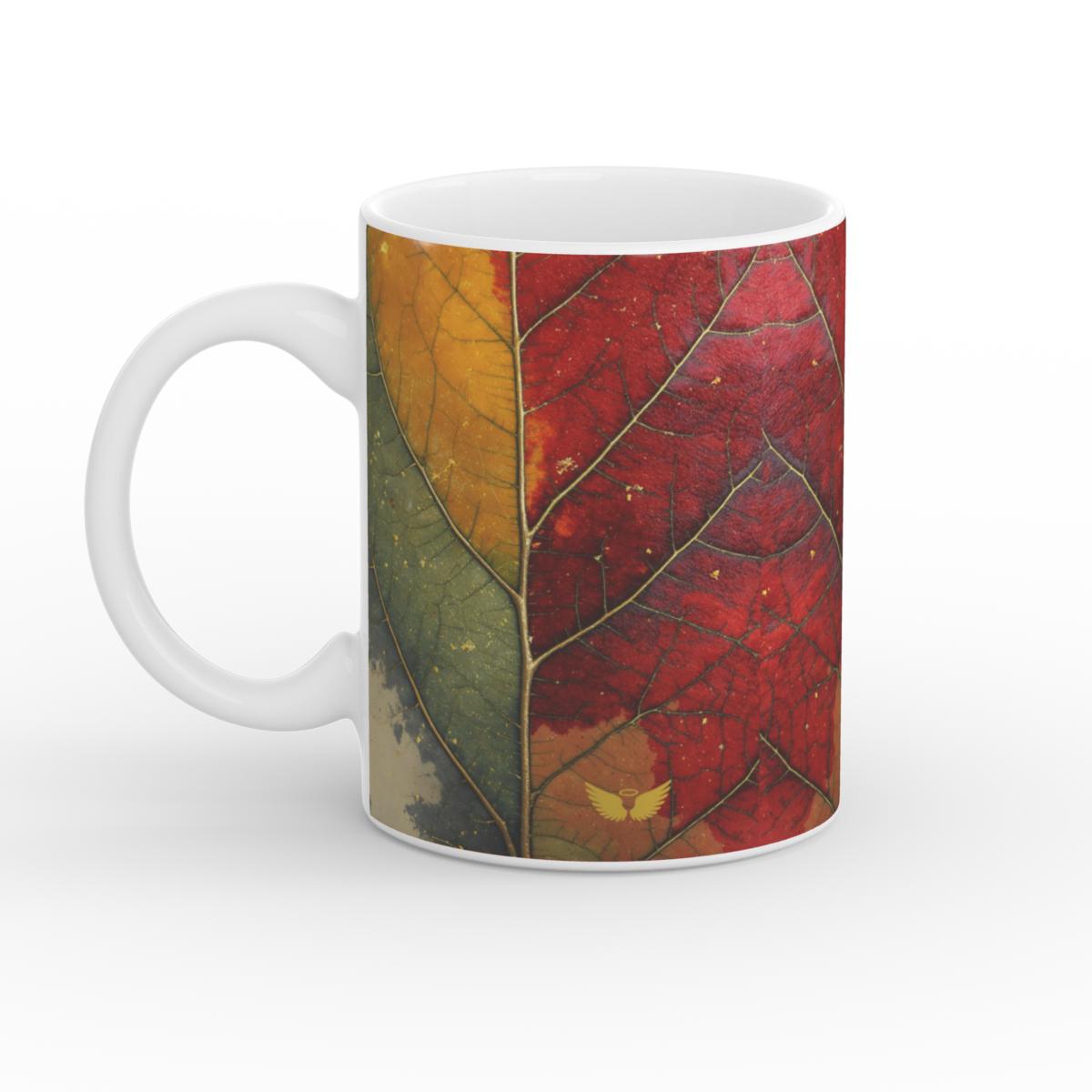 White Glossy Mug Sacred Seasons