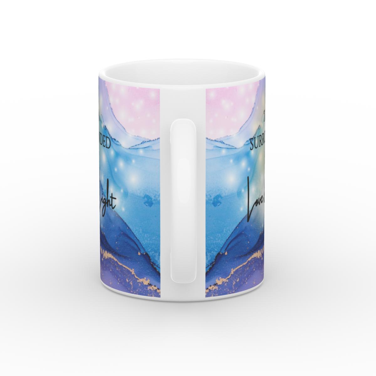 White Glossy Mug Love & light