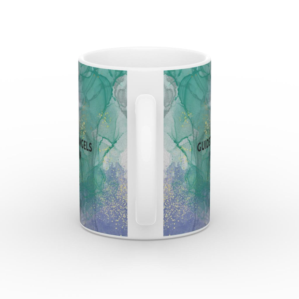White Glossy Mug Angel light