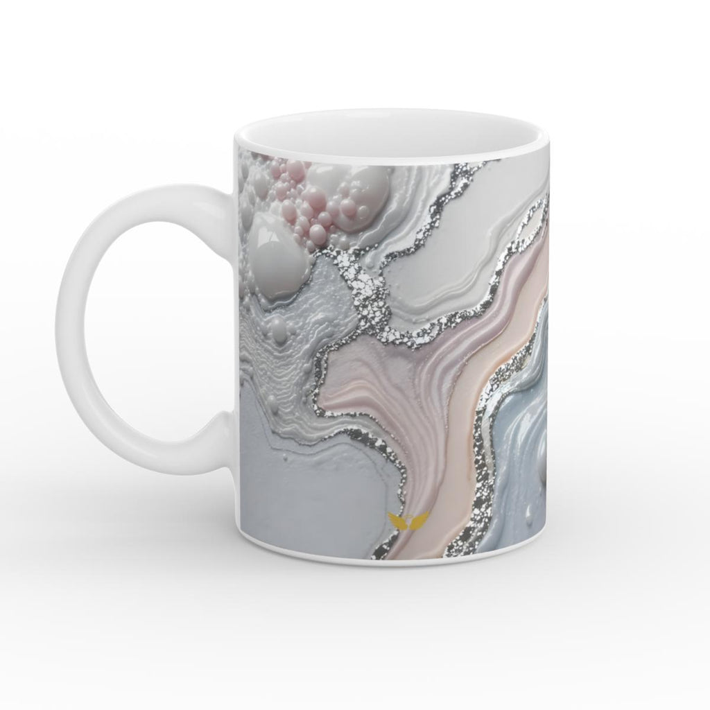 White Glossy Mug Divine Stillness