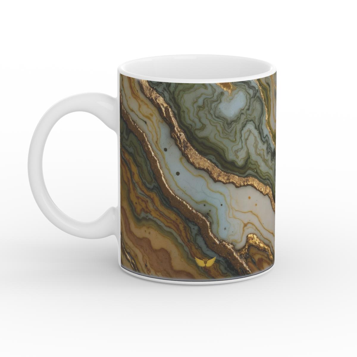 White Glossy Mug Earth Spirit