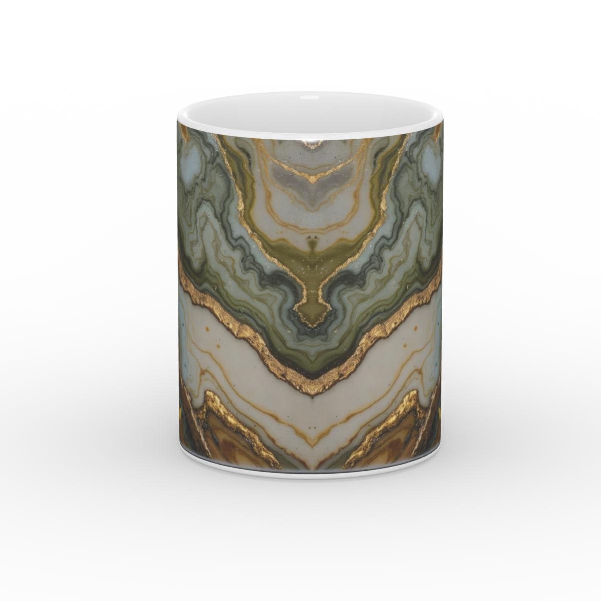 White Glossy Mug Earth Spirit