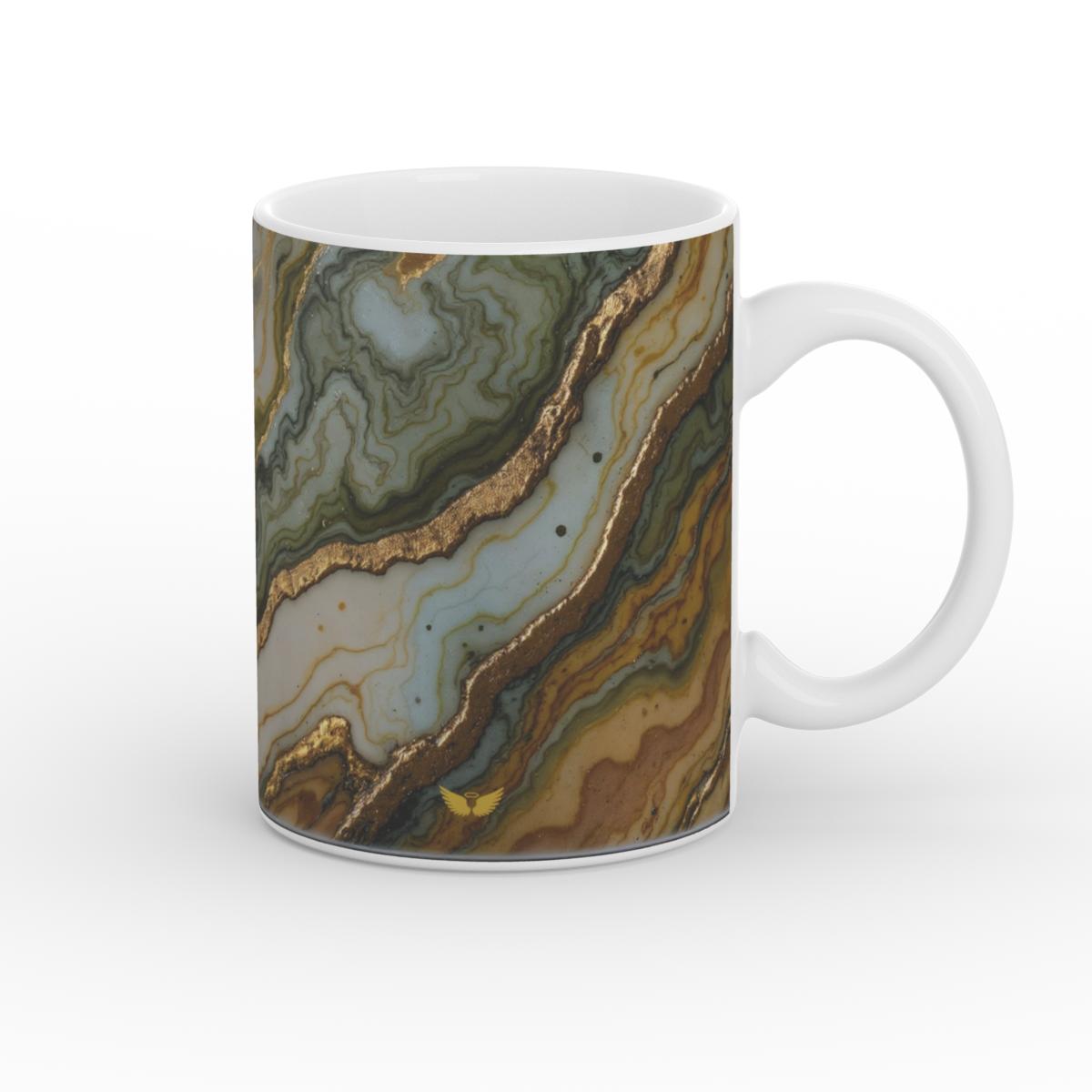 White Glossy Mug Earth Spirit
