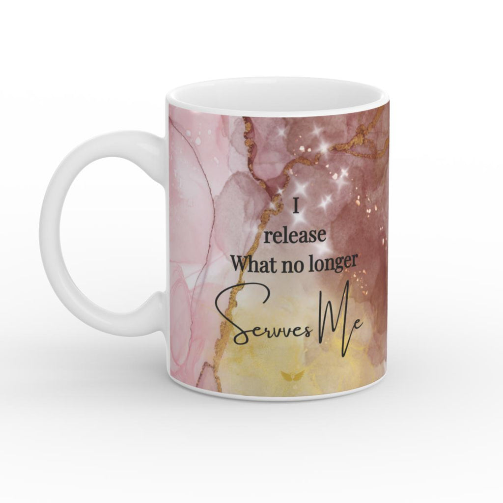 White Glossy Mug Sacred Release