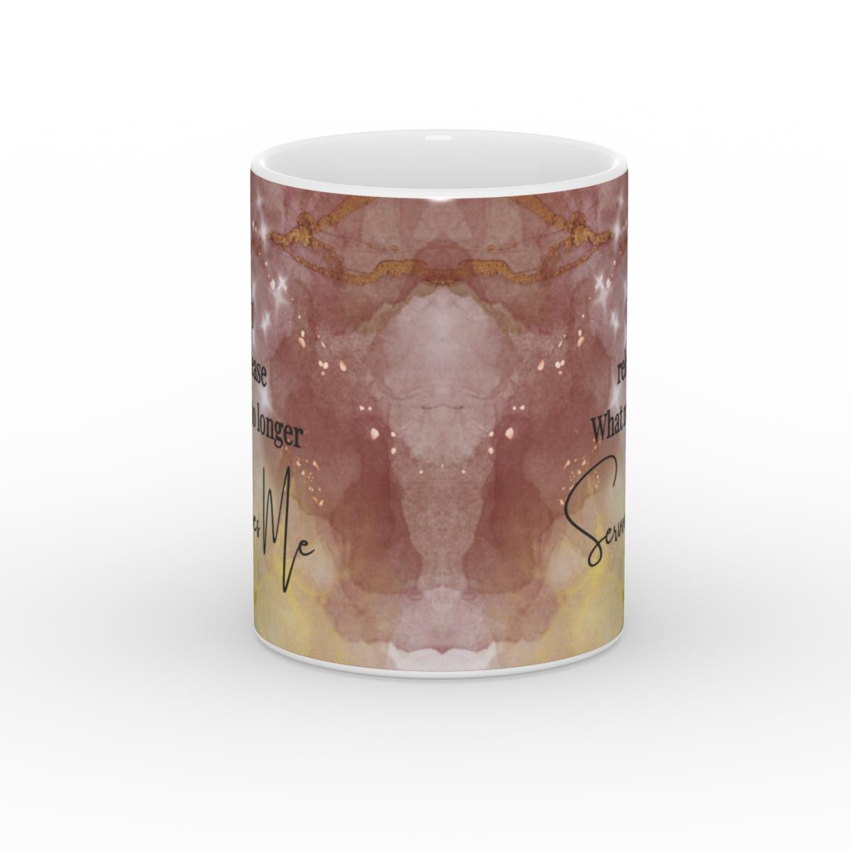 White Glossy Mug Sacred Release