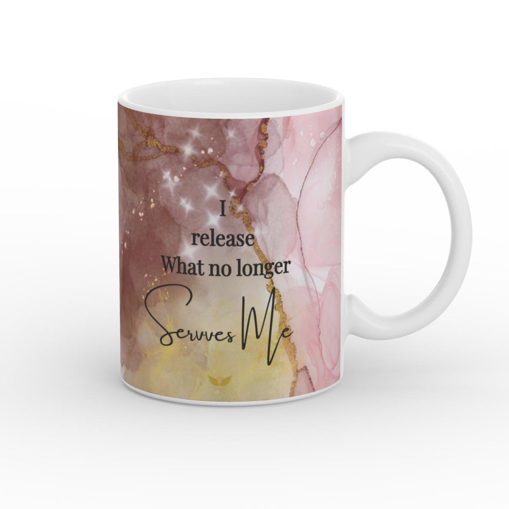 White Glossy Mug Sacred Release