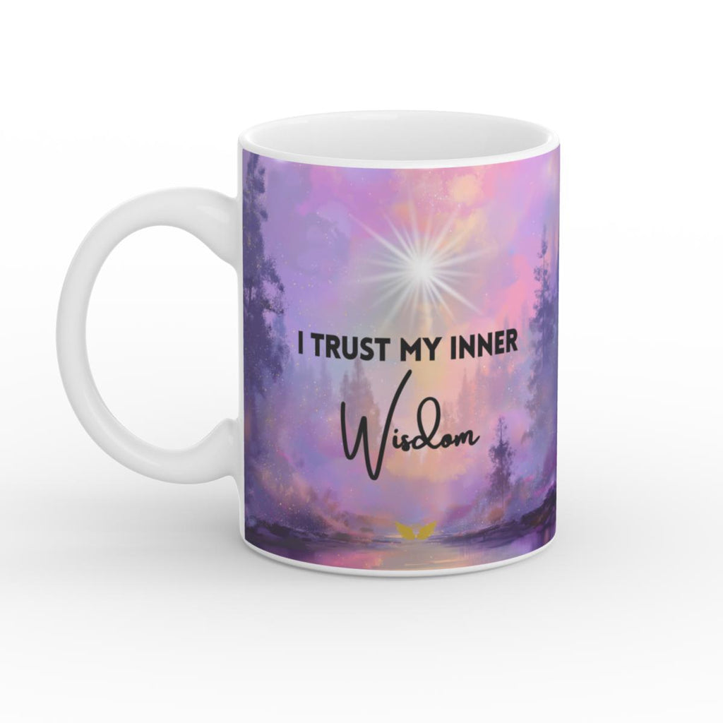 White Glossy Mug Inner Wisdom