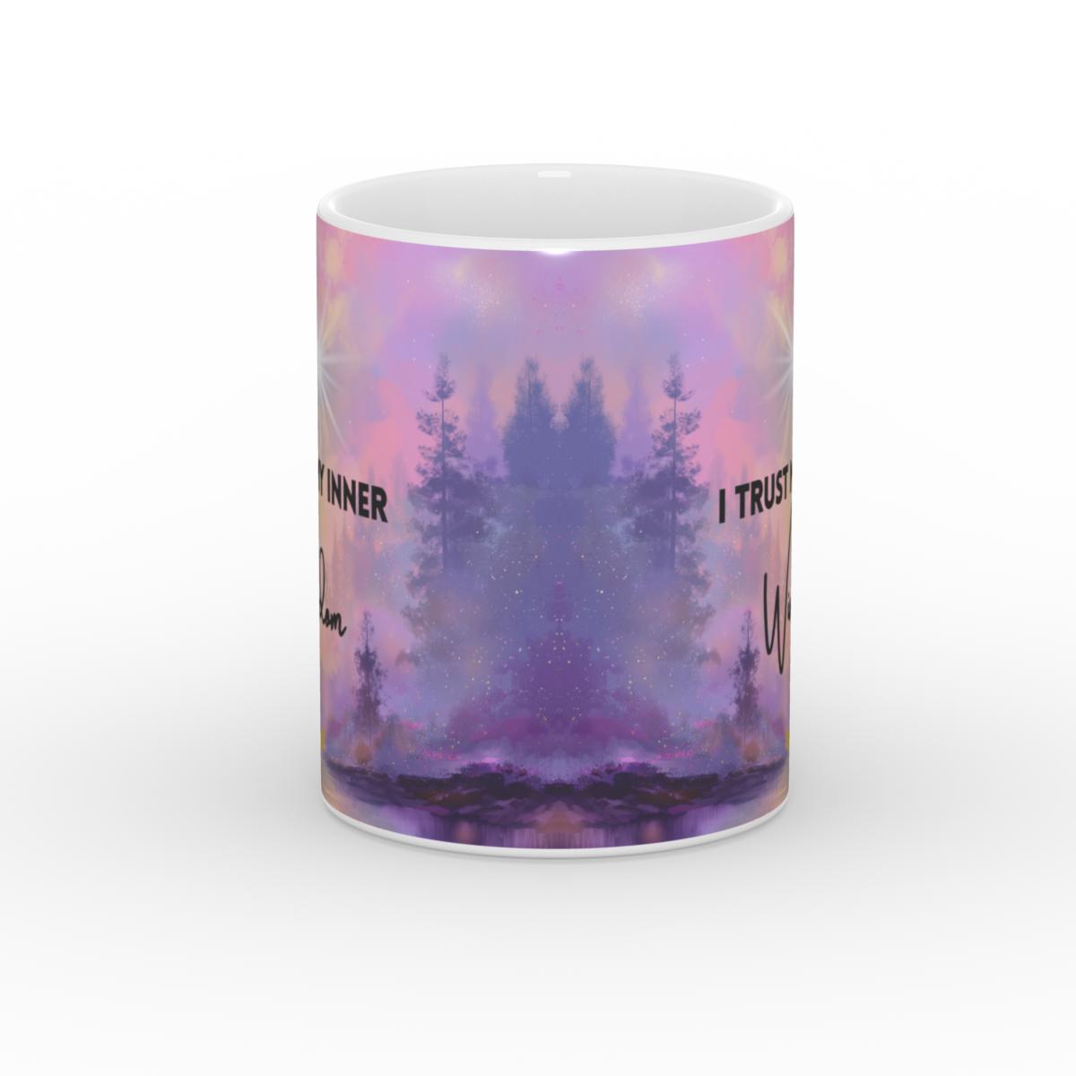 White Glossy Mug Inner Wisdom