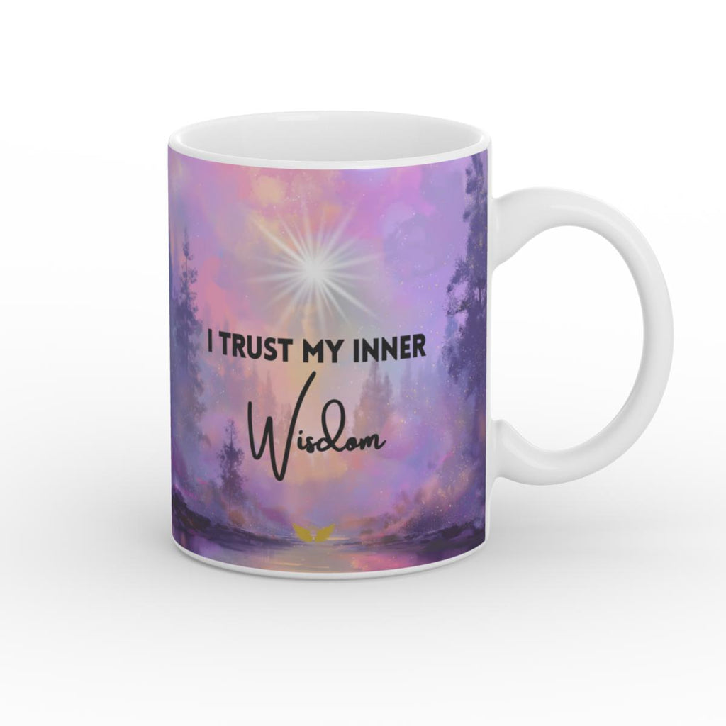 White Glossy Mug Inner Wisdom
