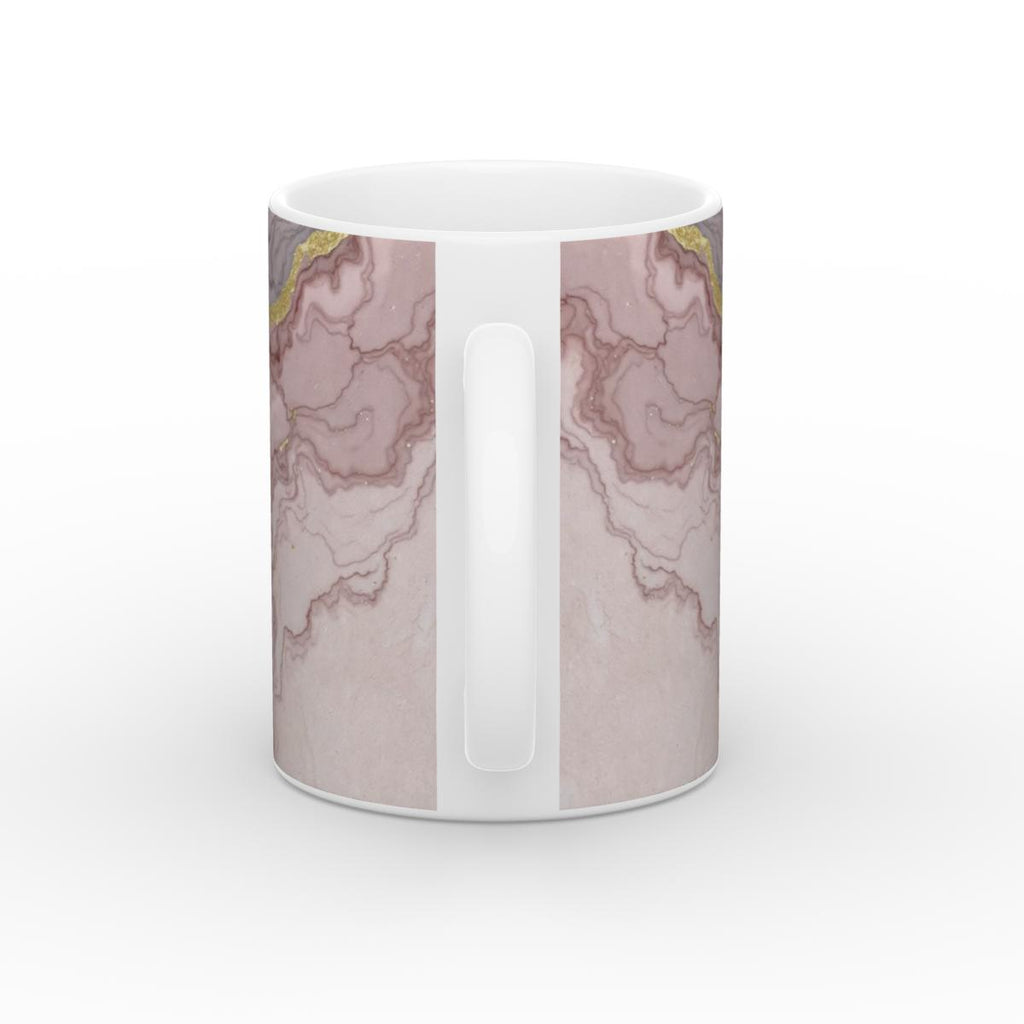 White Glossy Mug Eternal Elegance