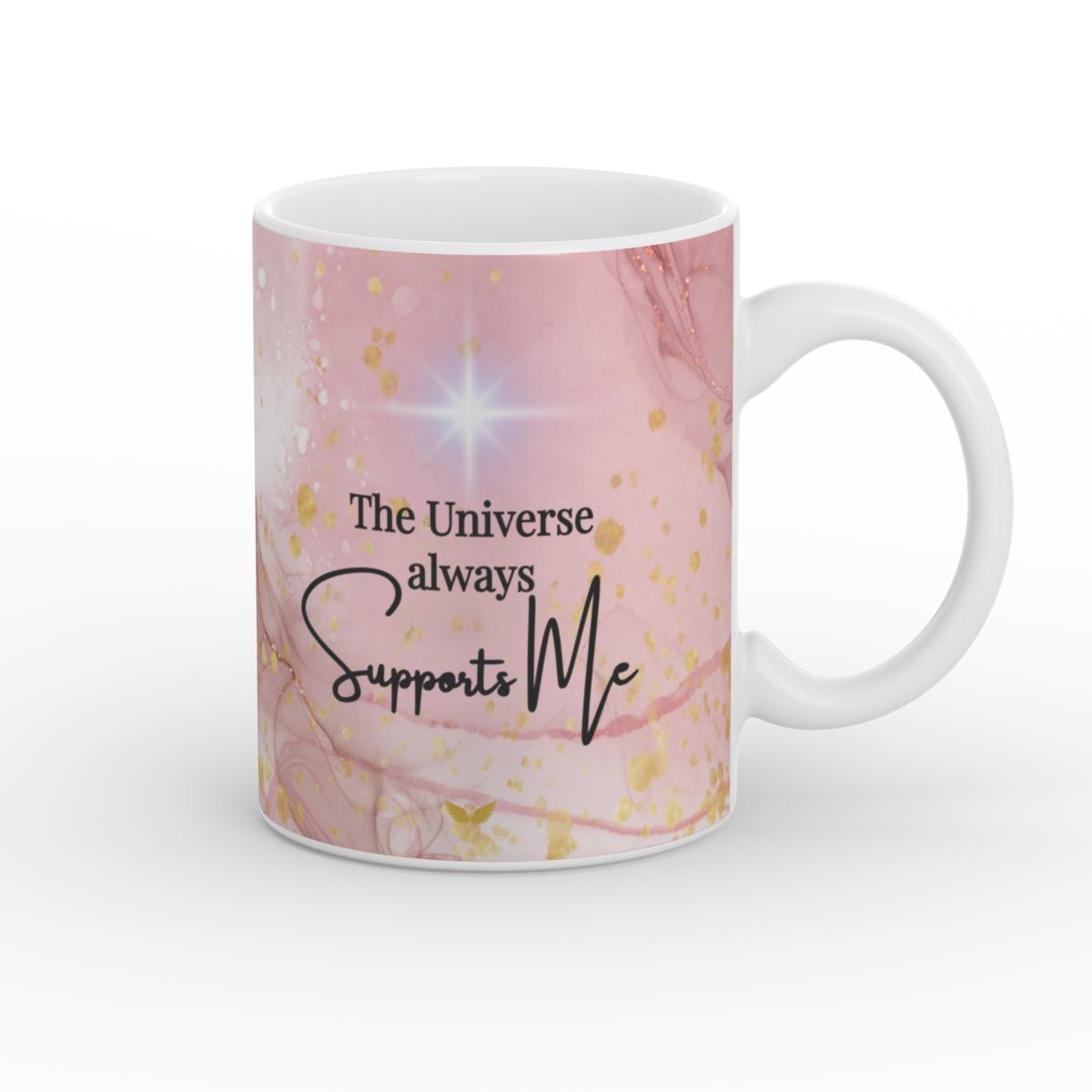 White Glossy Mug Universe support