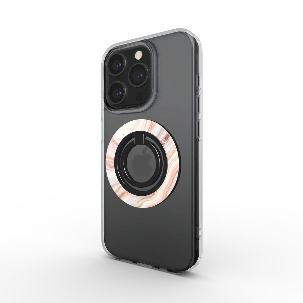 Ring Holder Rose Quartz Glow