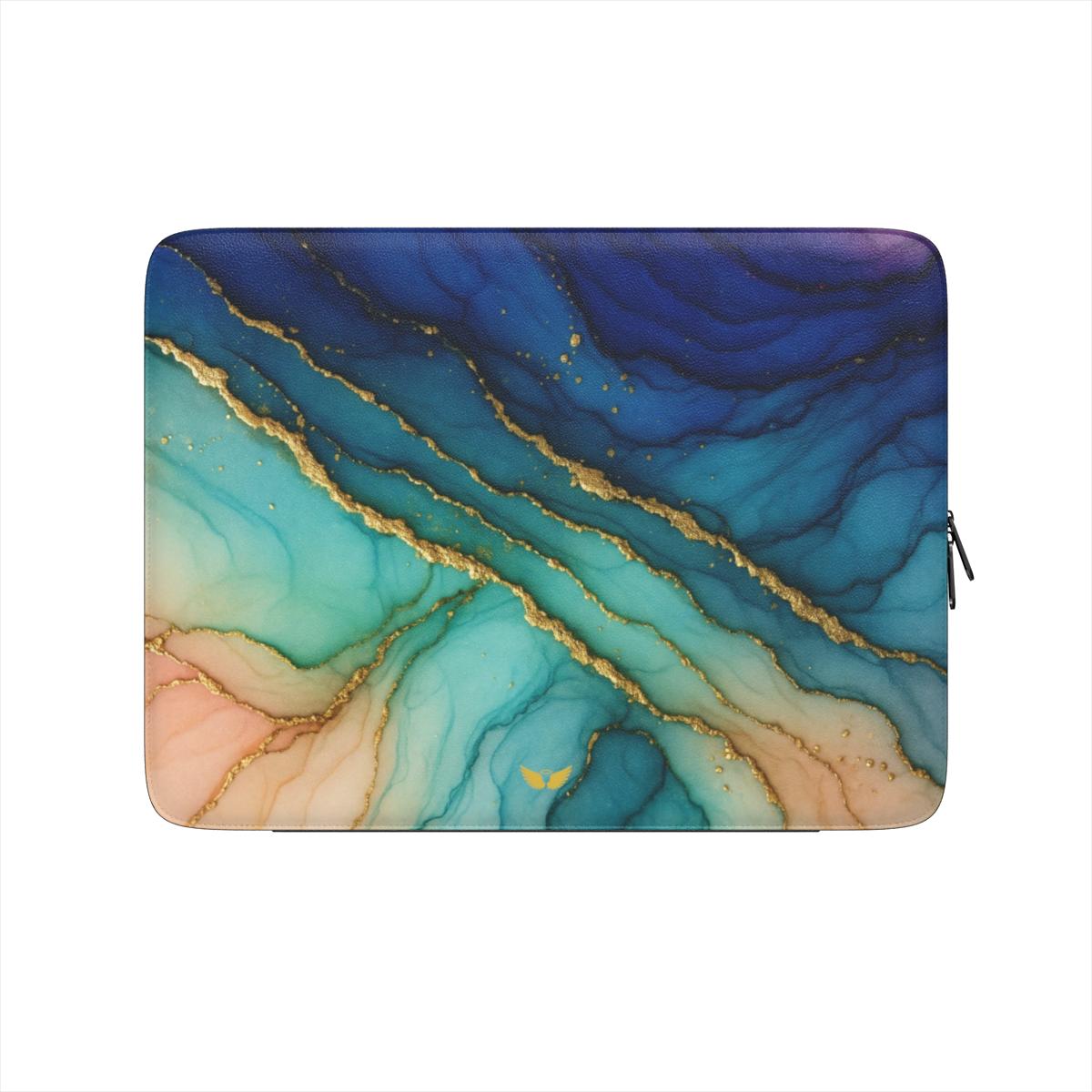 Premium Laptop Sleeve Ocean Gold