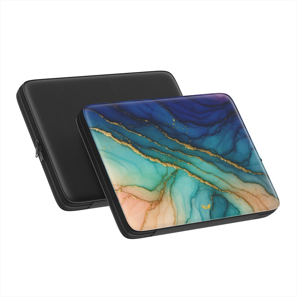 Premium Laptop Sleeve Ocean Gold