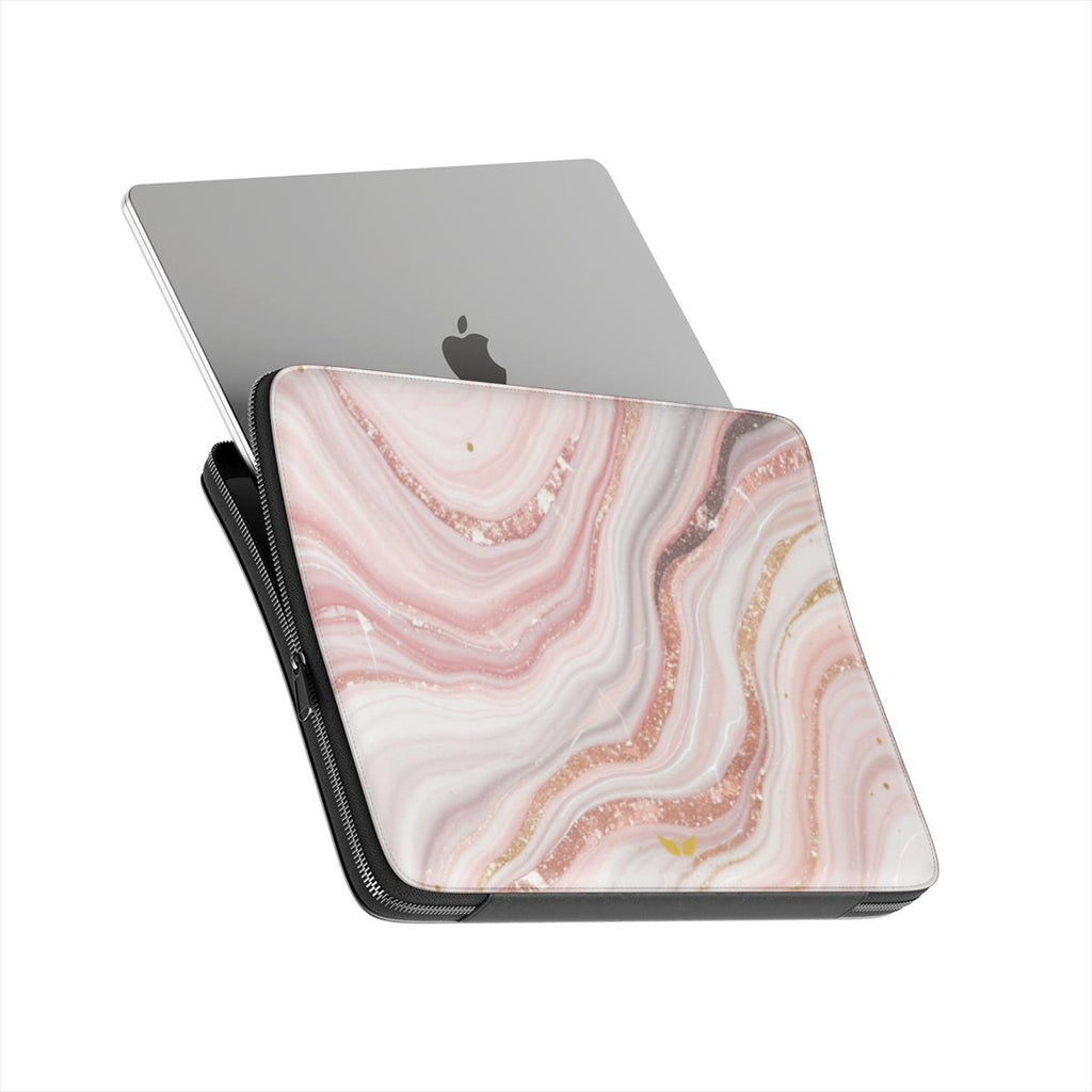 Premium Laptop Sleeve Rose Quartz Glow