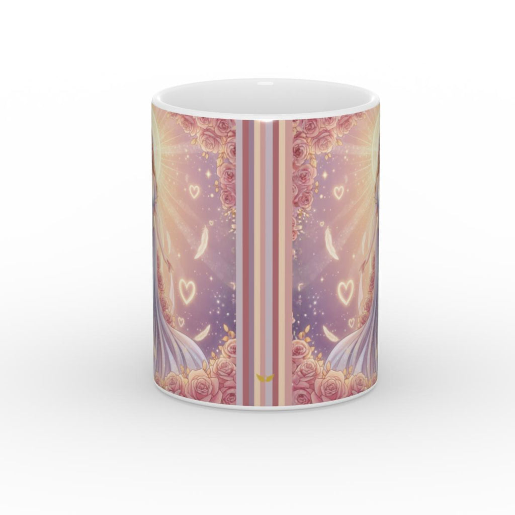 Goddess of Love & Light White Glossy Mug