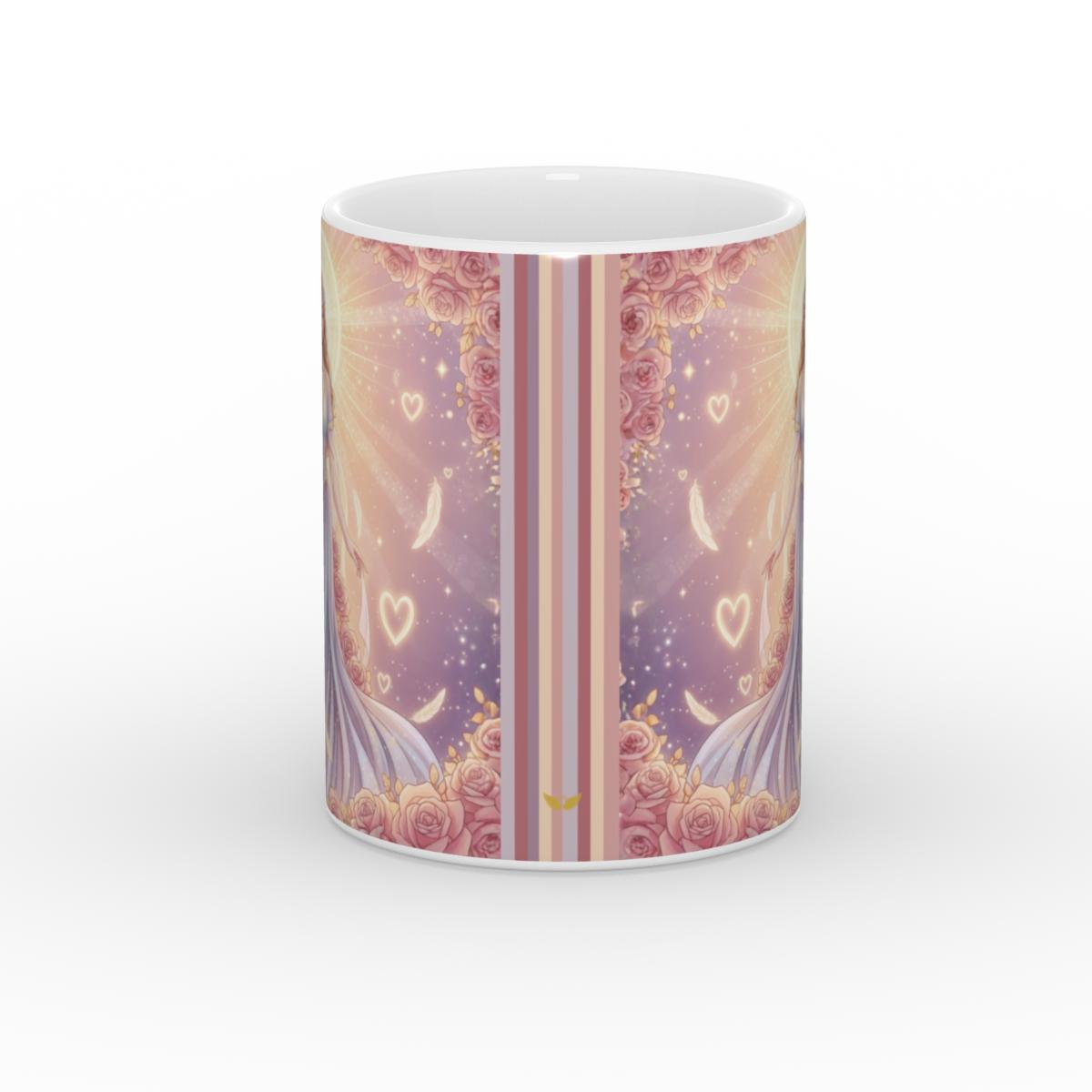 Goddess of Love & Light White Glossy Mug