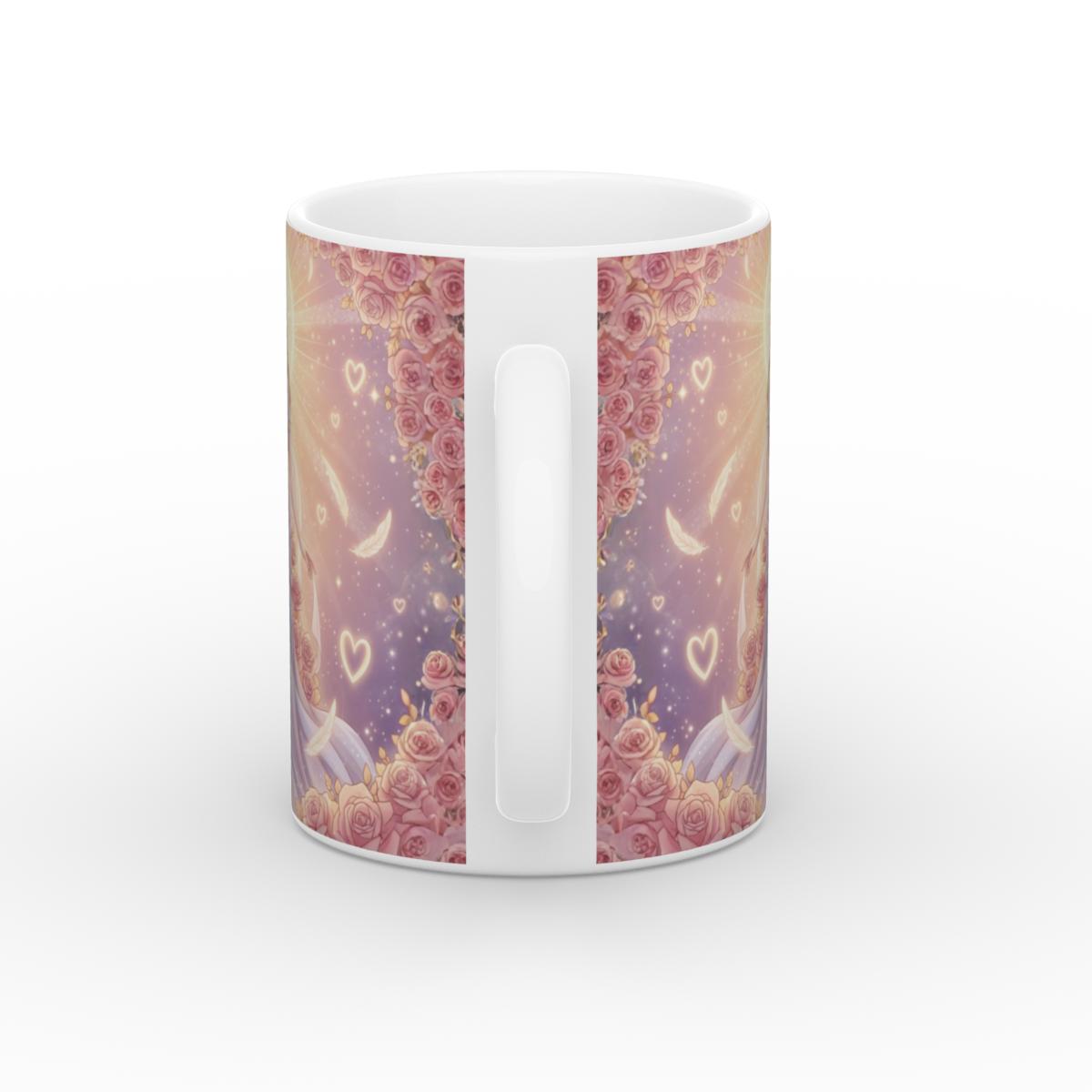 Goddess of Love & Light White Glossy Mug