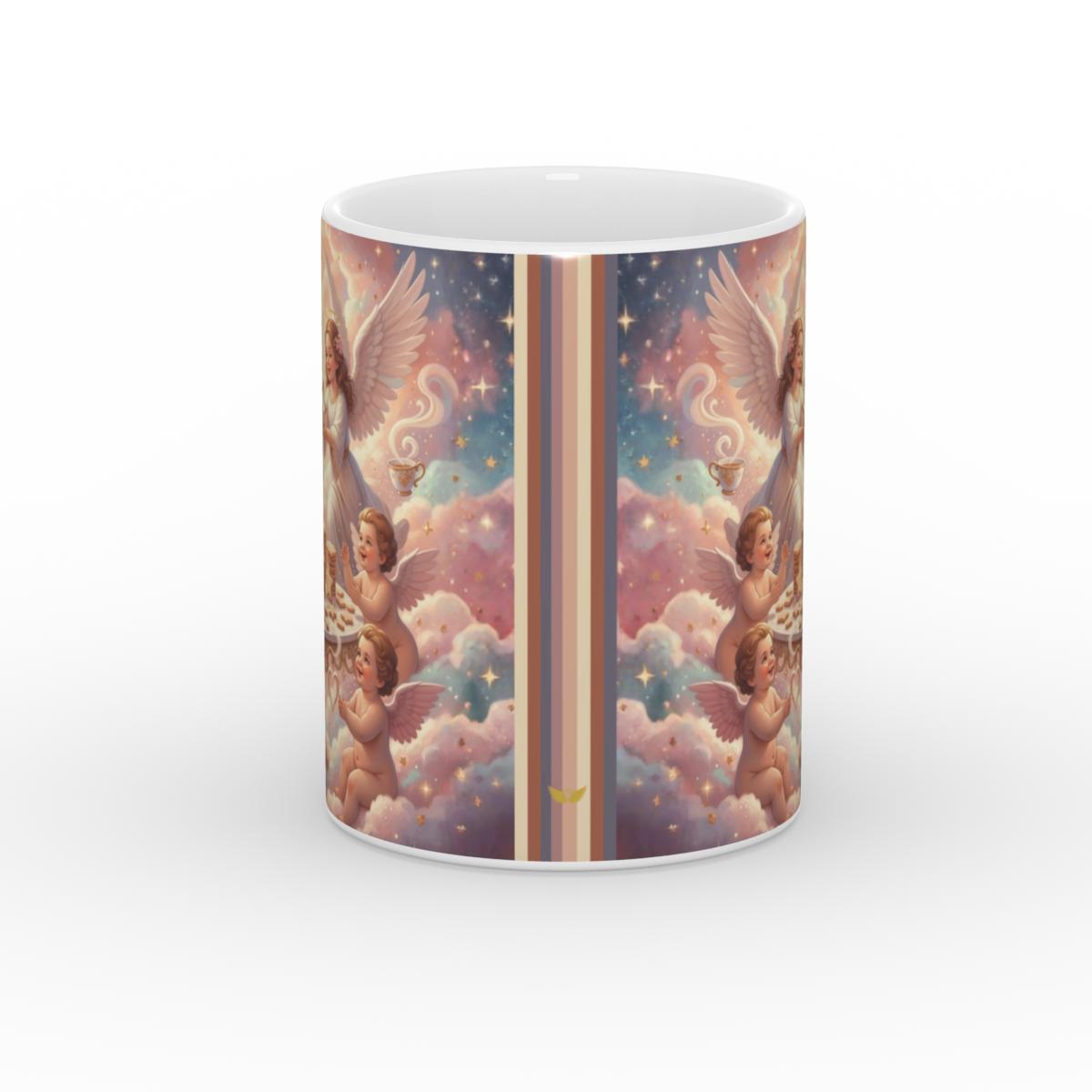 Celestial Cookie Party White Glossy Mug