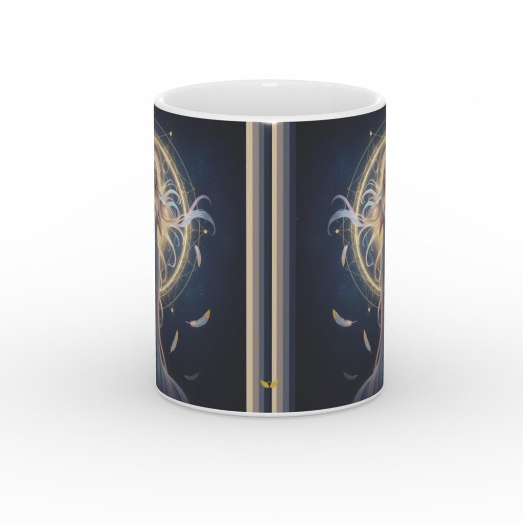 The Aligned Goddess White Glossy Mug