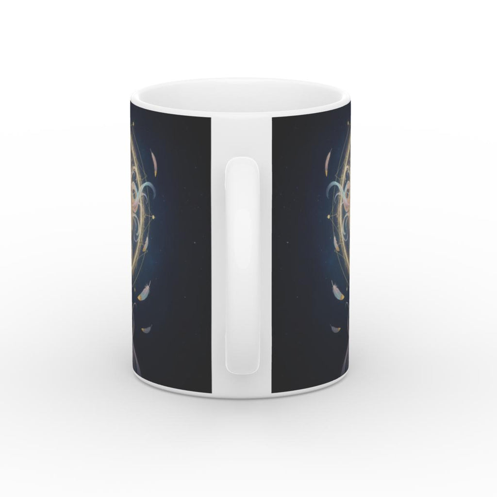 The Aligned Goddess White Glossy Mug