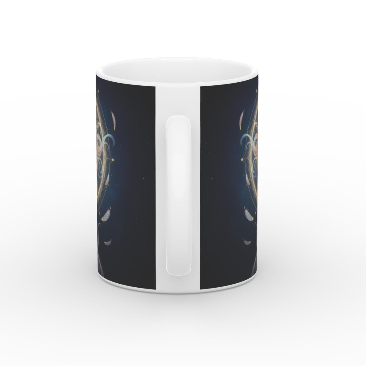 The Aligned Goddess White Glossy Mug
