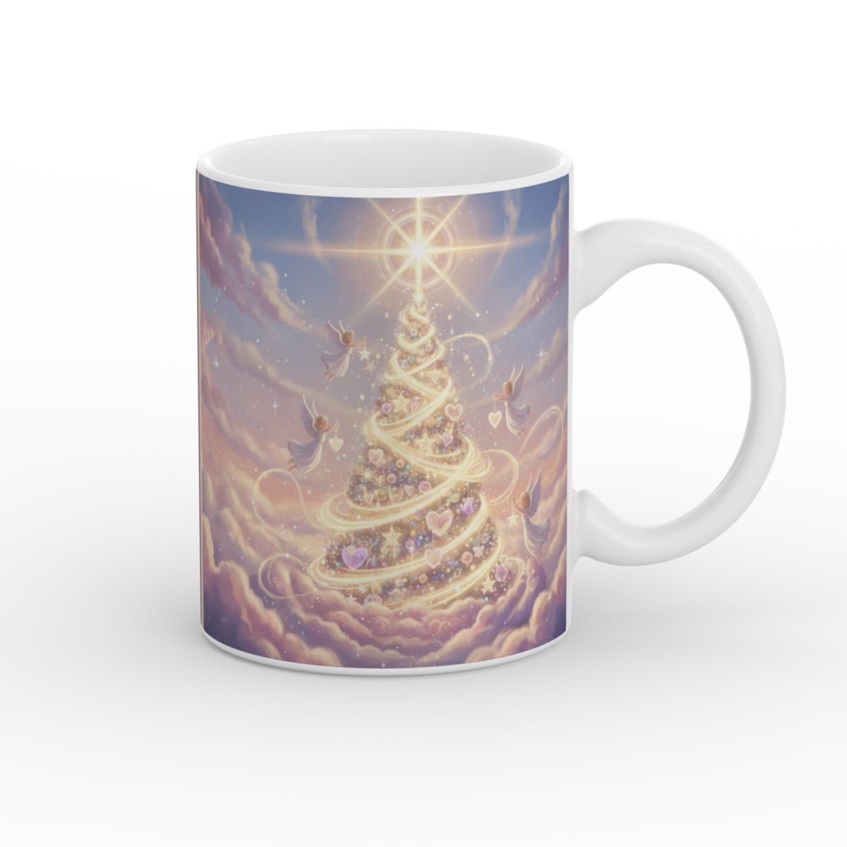 Divine Tree of Joy White Glossy Mug