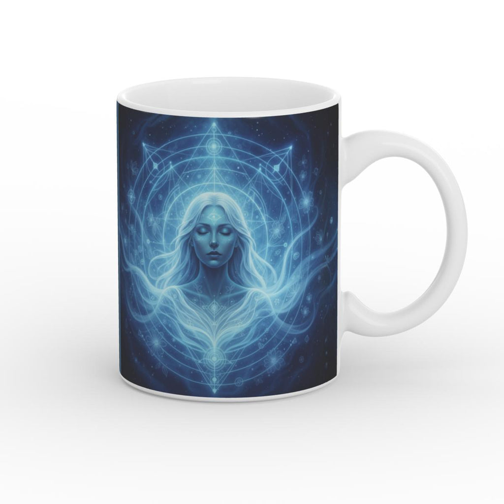 Sacred Intuition  White Glossy Mug