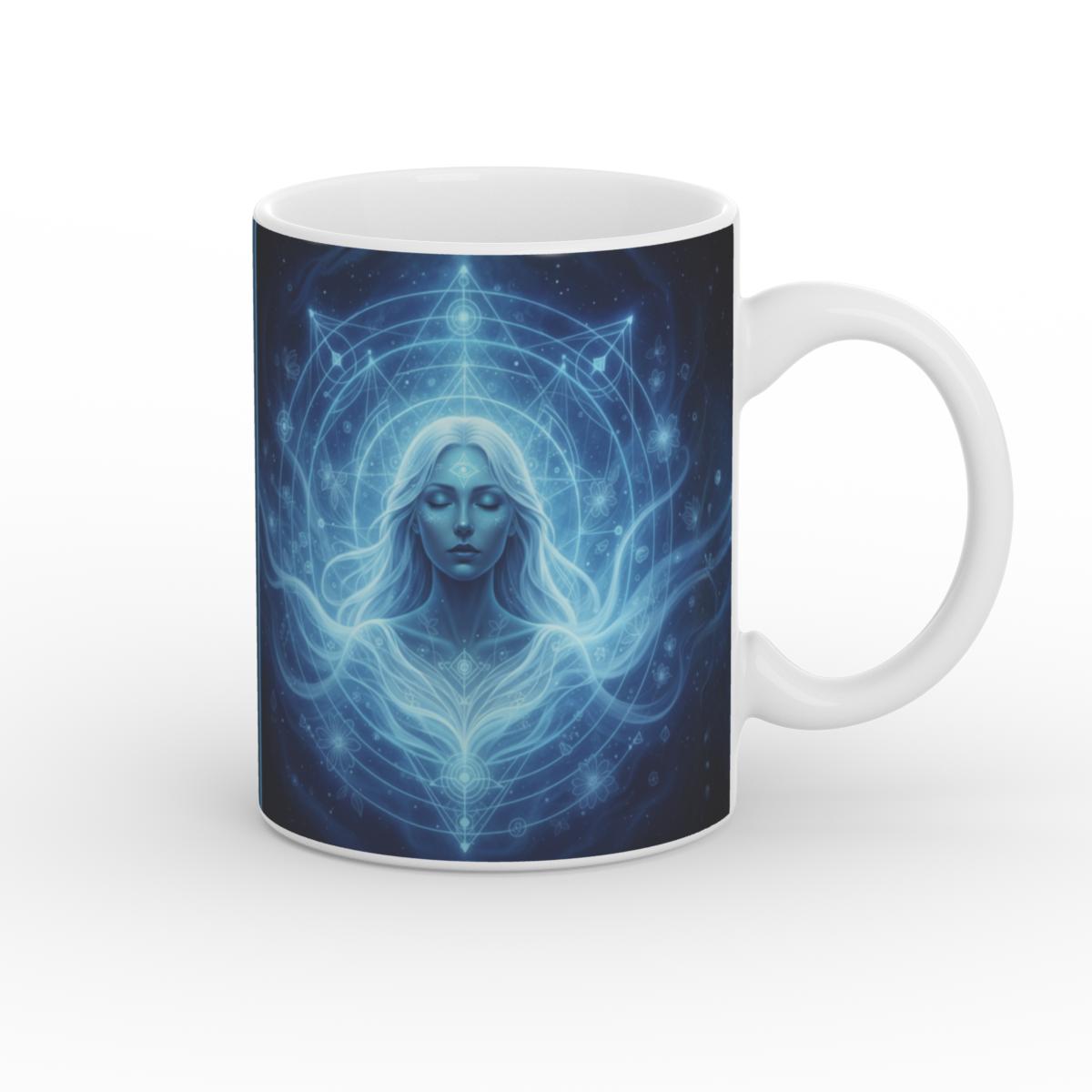 Sacred Intuition  White Glossy Mug