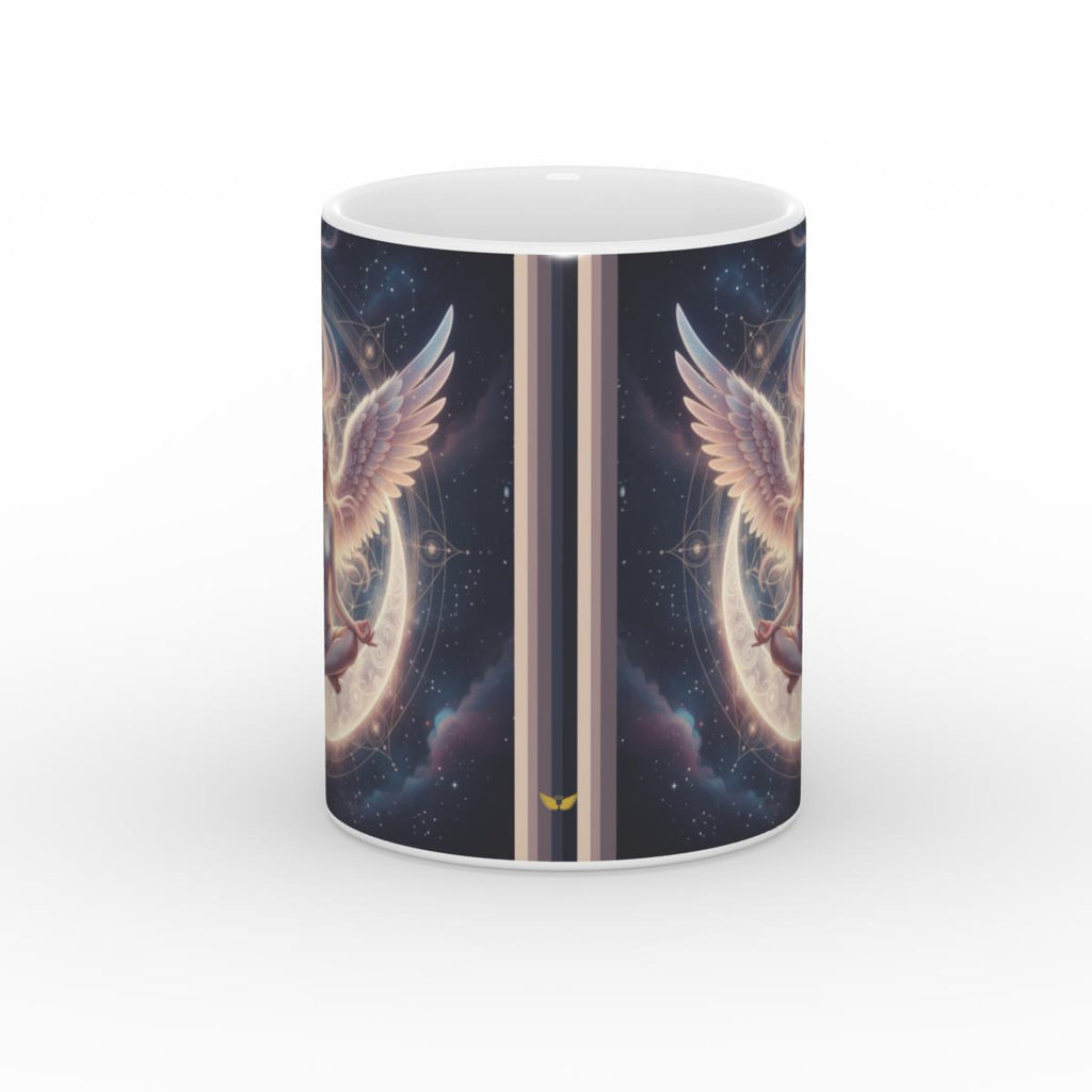 Celestial Meditation Princess White Glossy Mug
