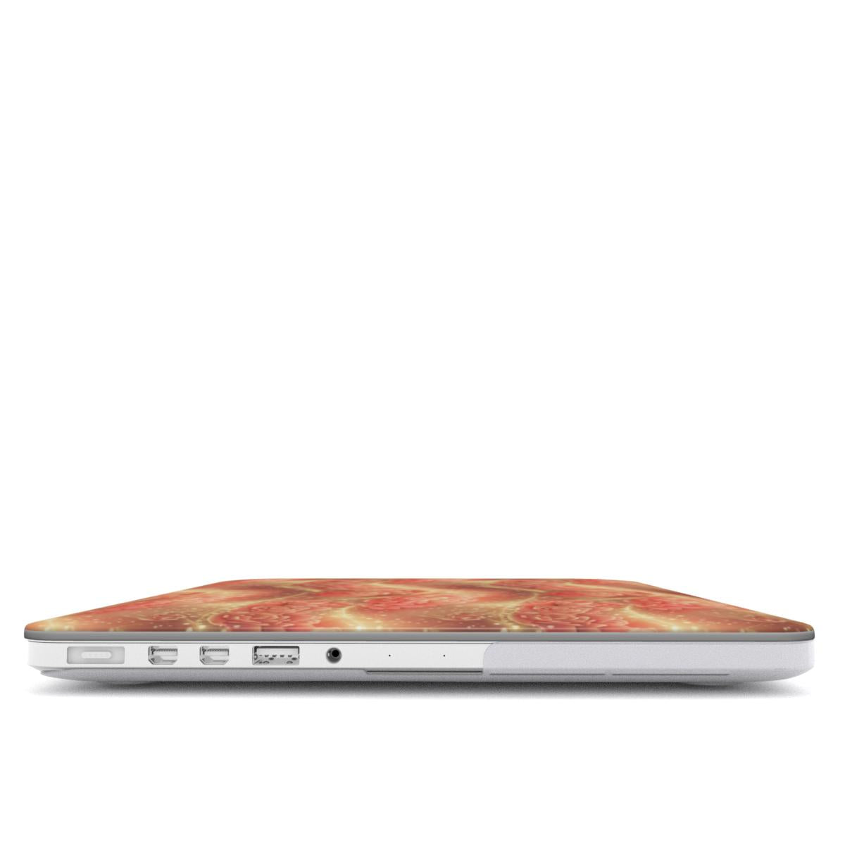 Golden Ember Blooms MacBook Case