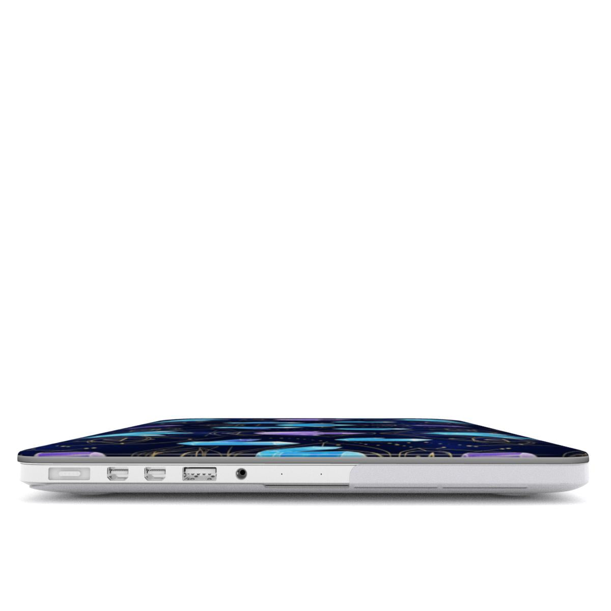 Crystals and Light Codes MacBook Case