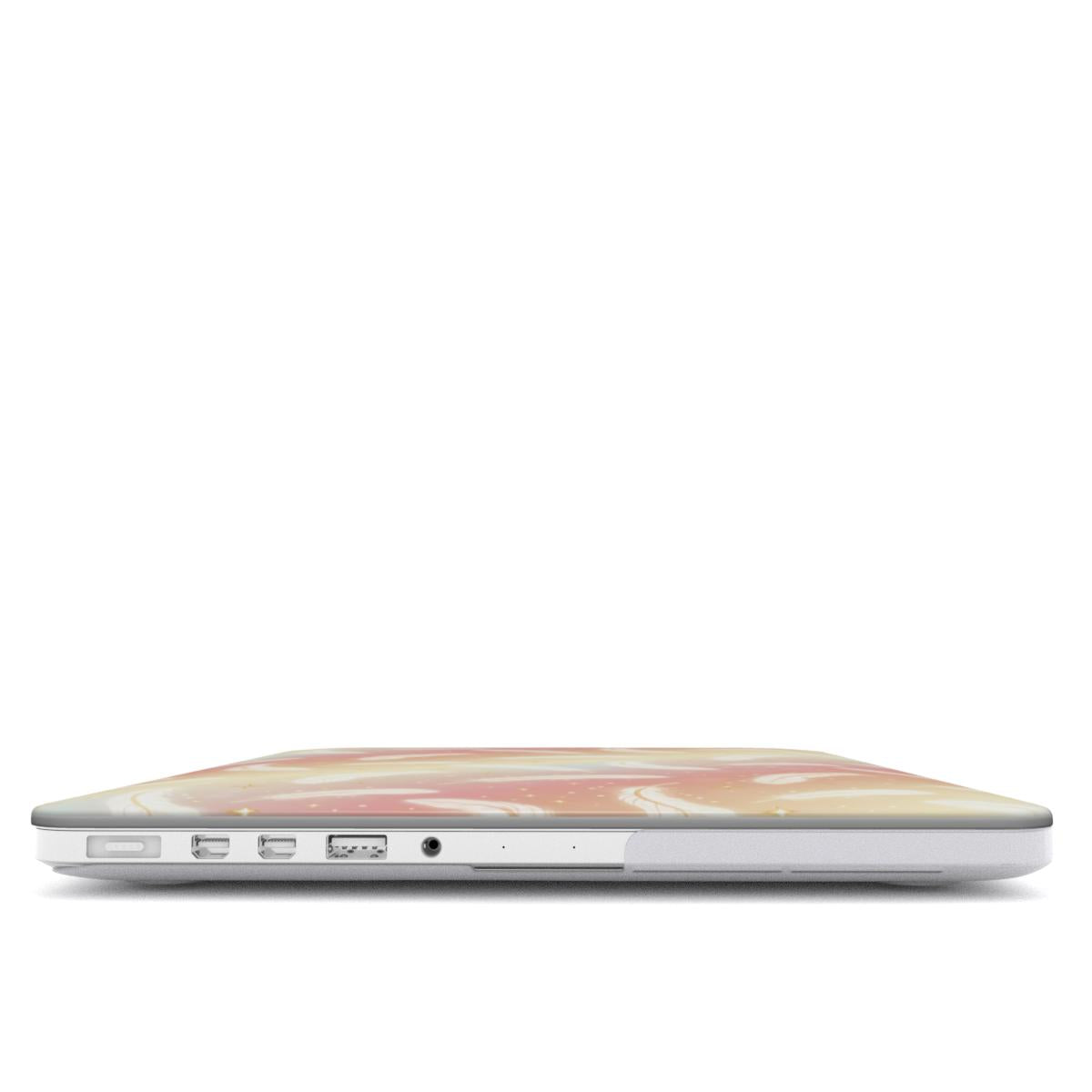 Golden Aura Feathers MacBook Case