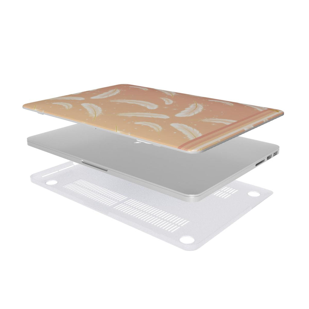 Sun-Kissed Feathers MacBook Case