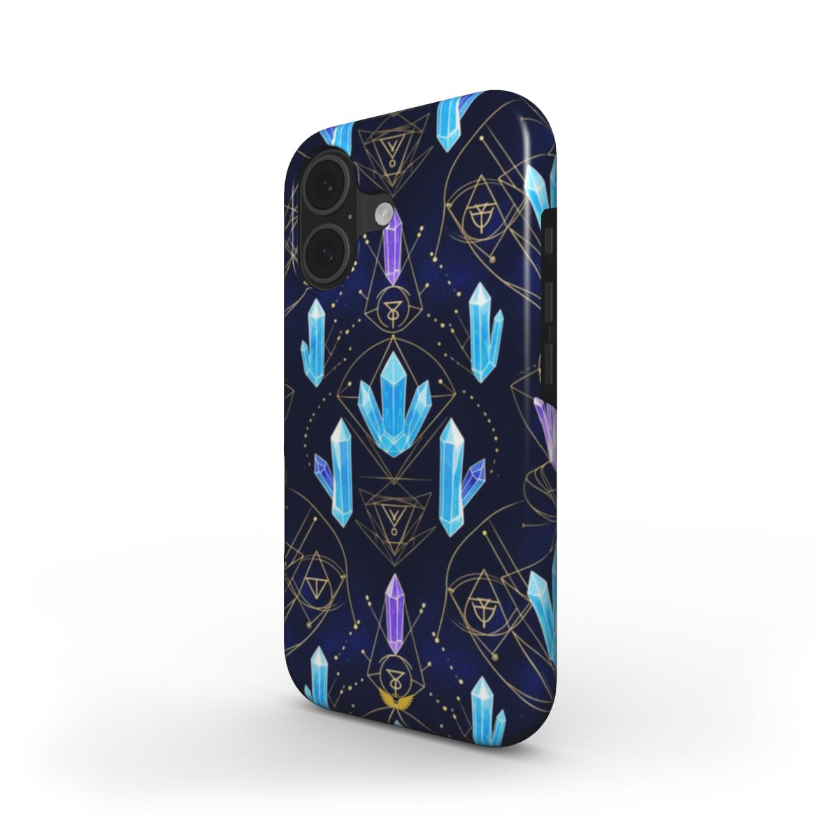 Tough Phone Case Crystals and Light Codes