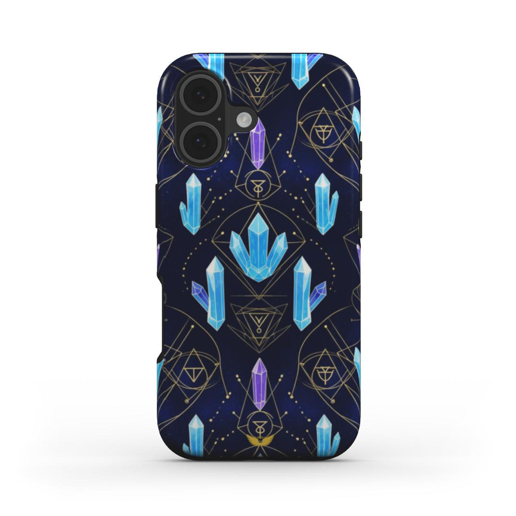 Tough Phone Case Crystals and Light Codes