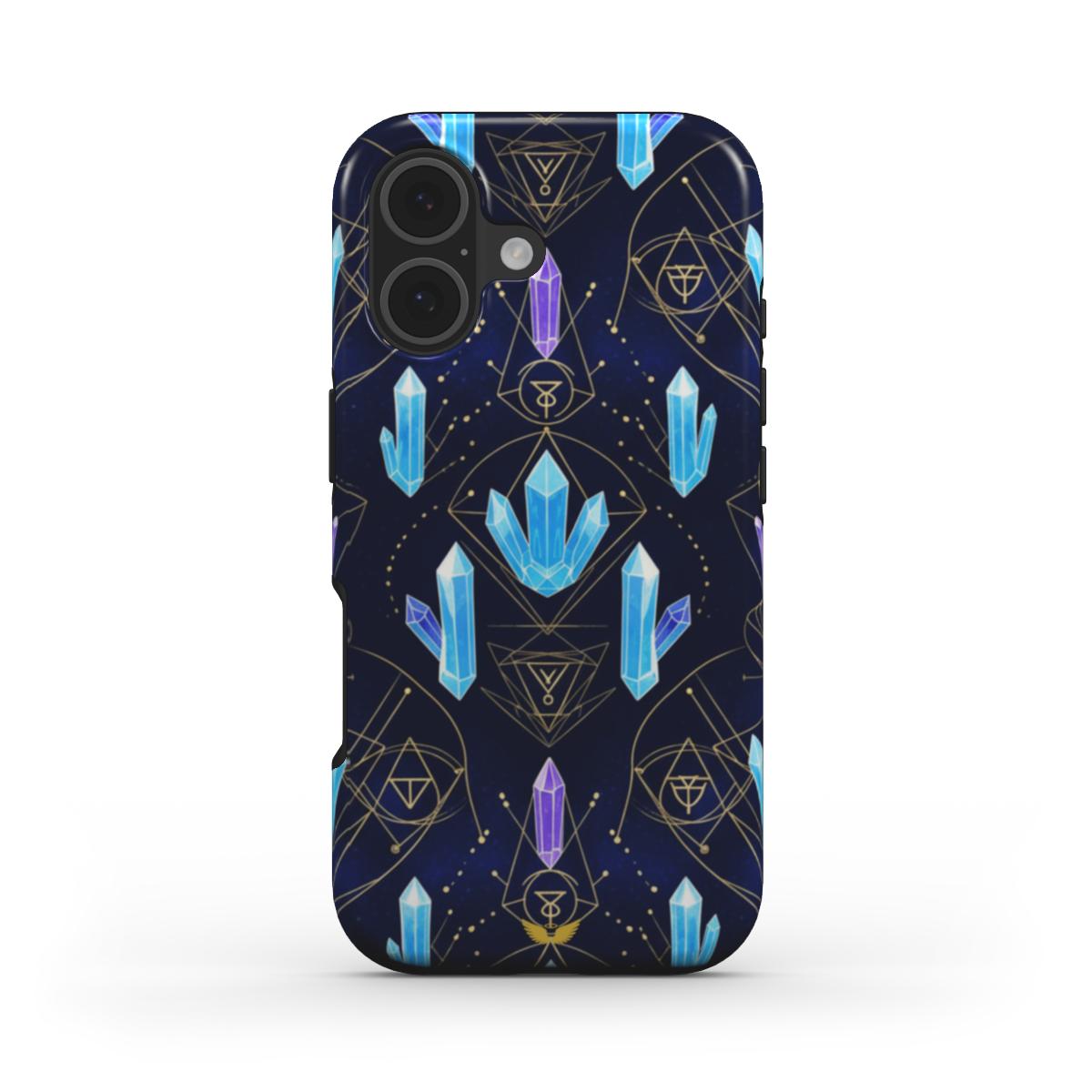 Tough Phone Case Crystals and Light Codes
