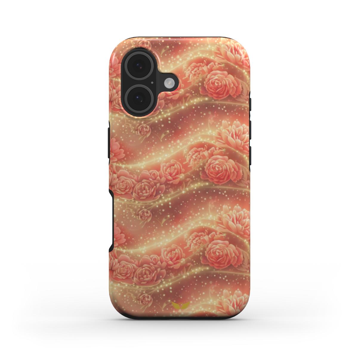 Tough Phone Case Golden Ember Blooms