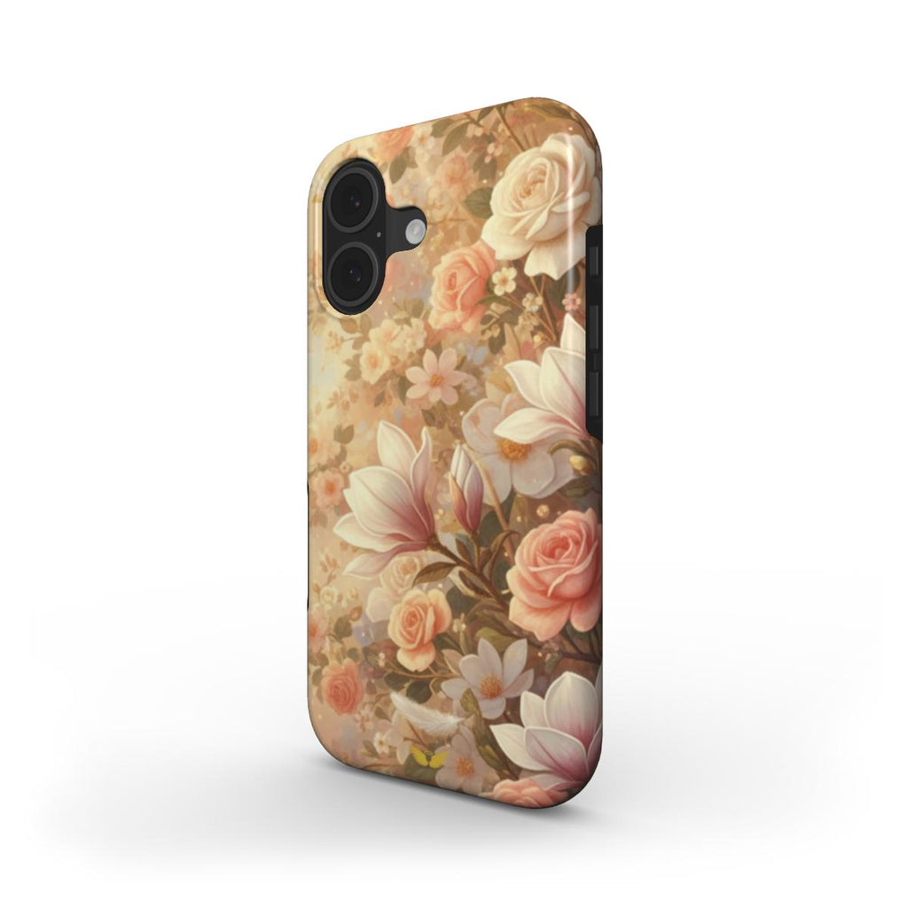 Tough Phone Case Right side garden of roses, magnolias,