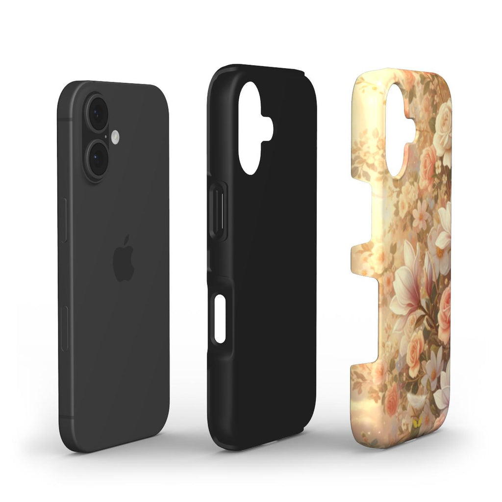 Tough Phone Case Right side garden of roses, magnolias,