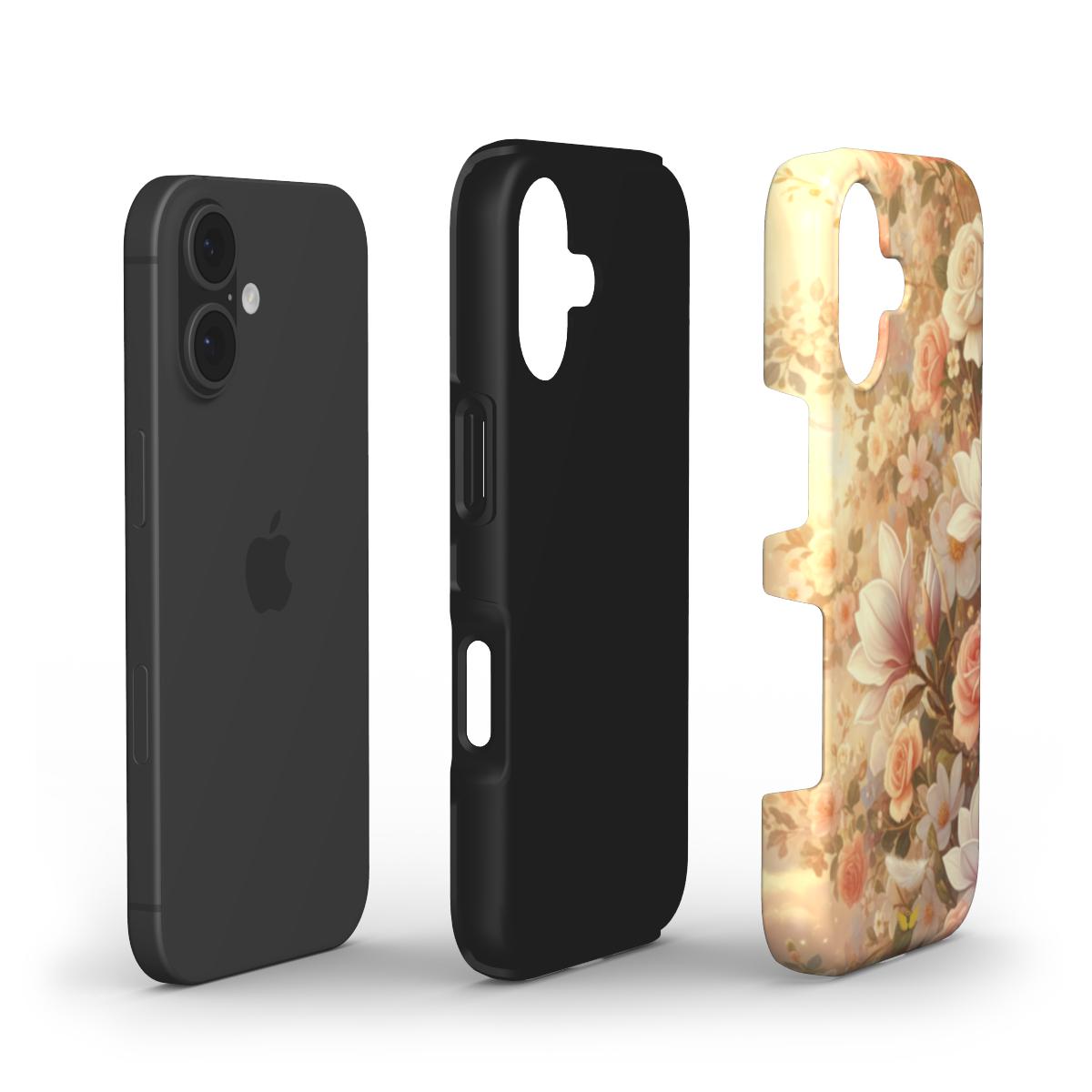 Tough Phone Case Right side garden of roses, magnolias,